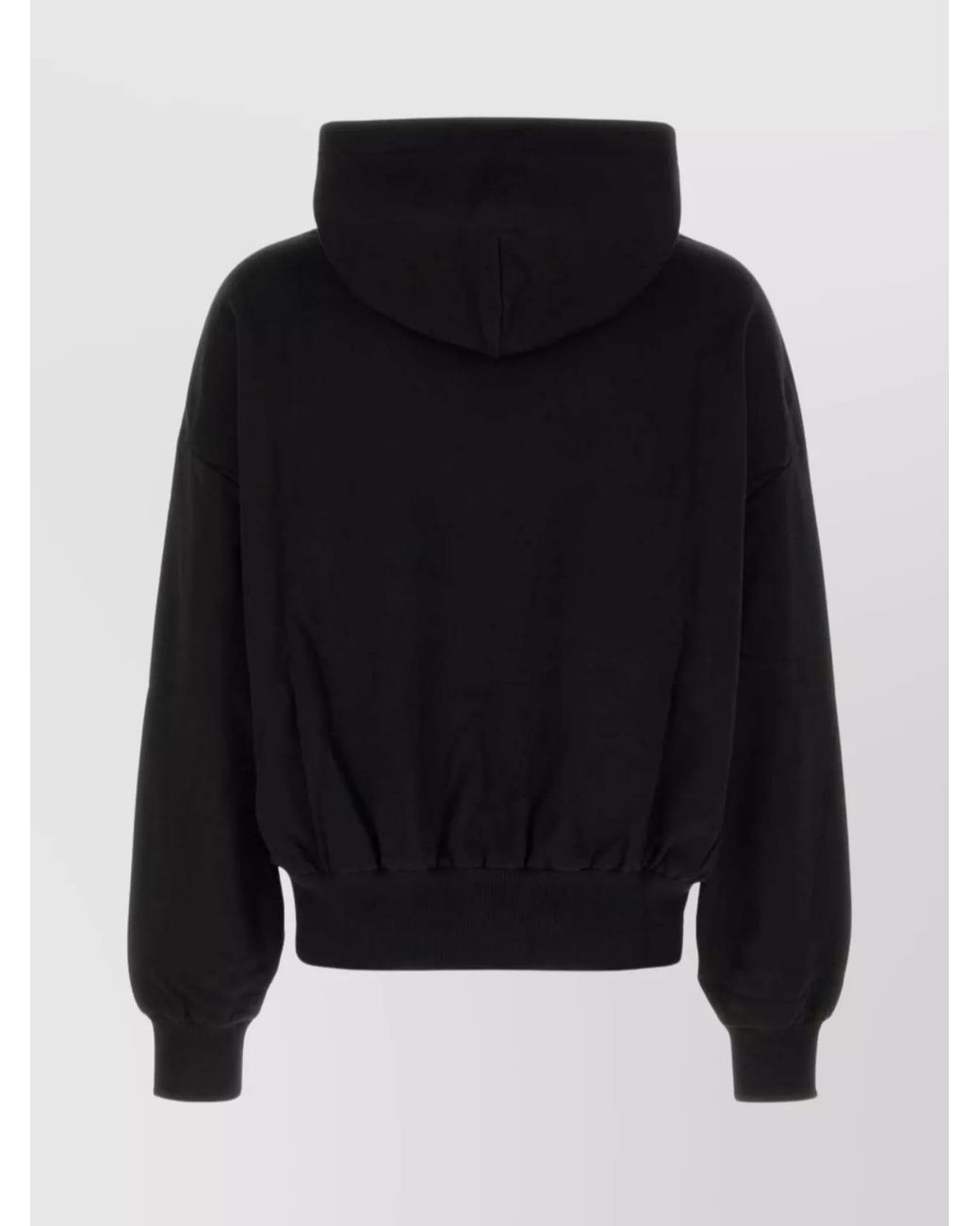 Dolce & Gabbana Black Cotton Printed Hoodie for men