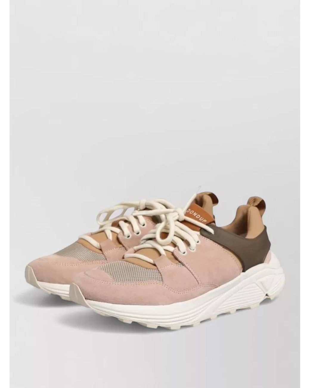 Dondup Natural Suede Low-Top Sneakers