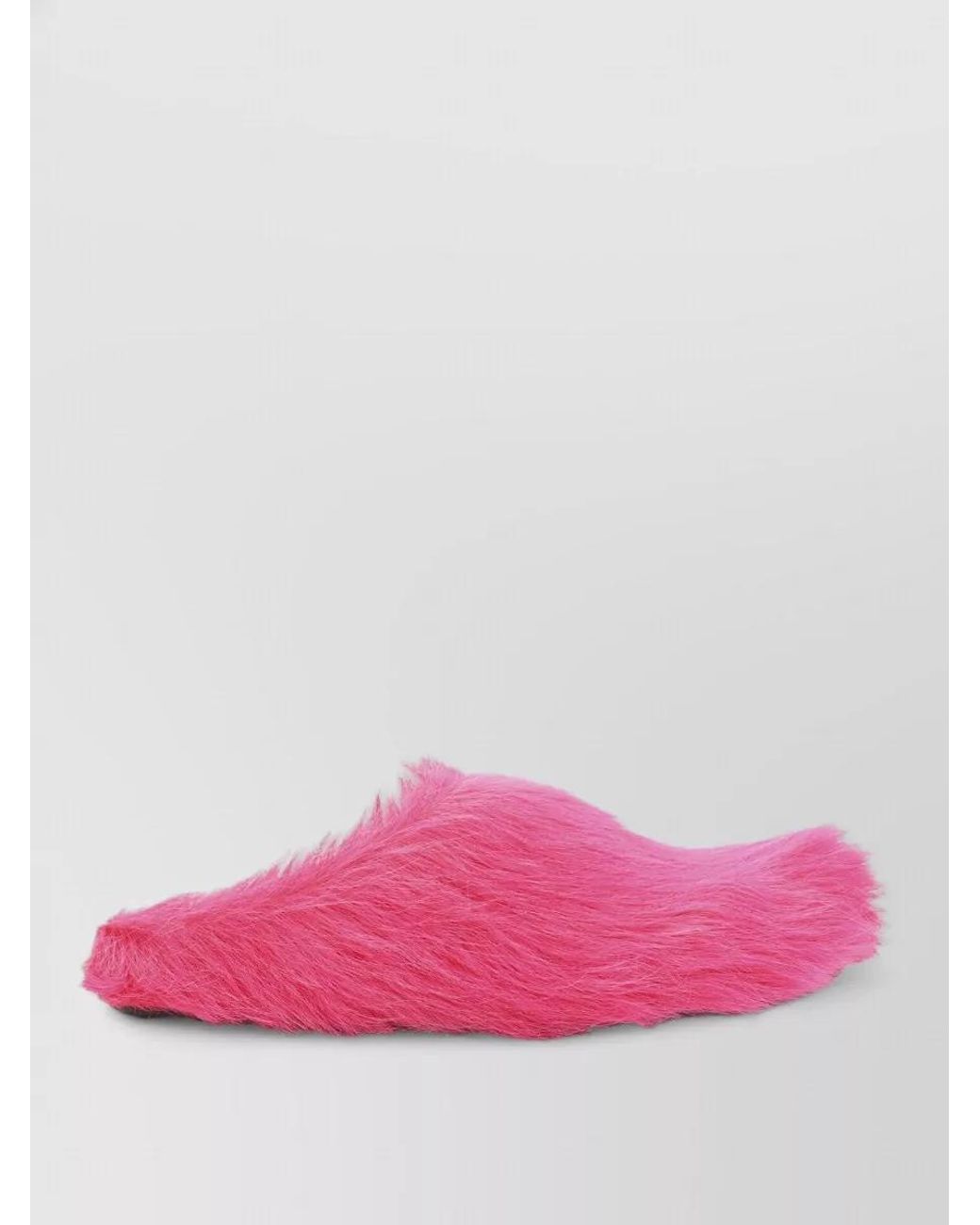 Marni Pink Calf Hair Slippers