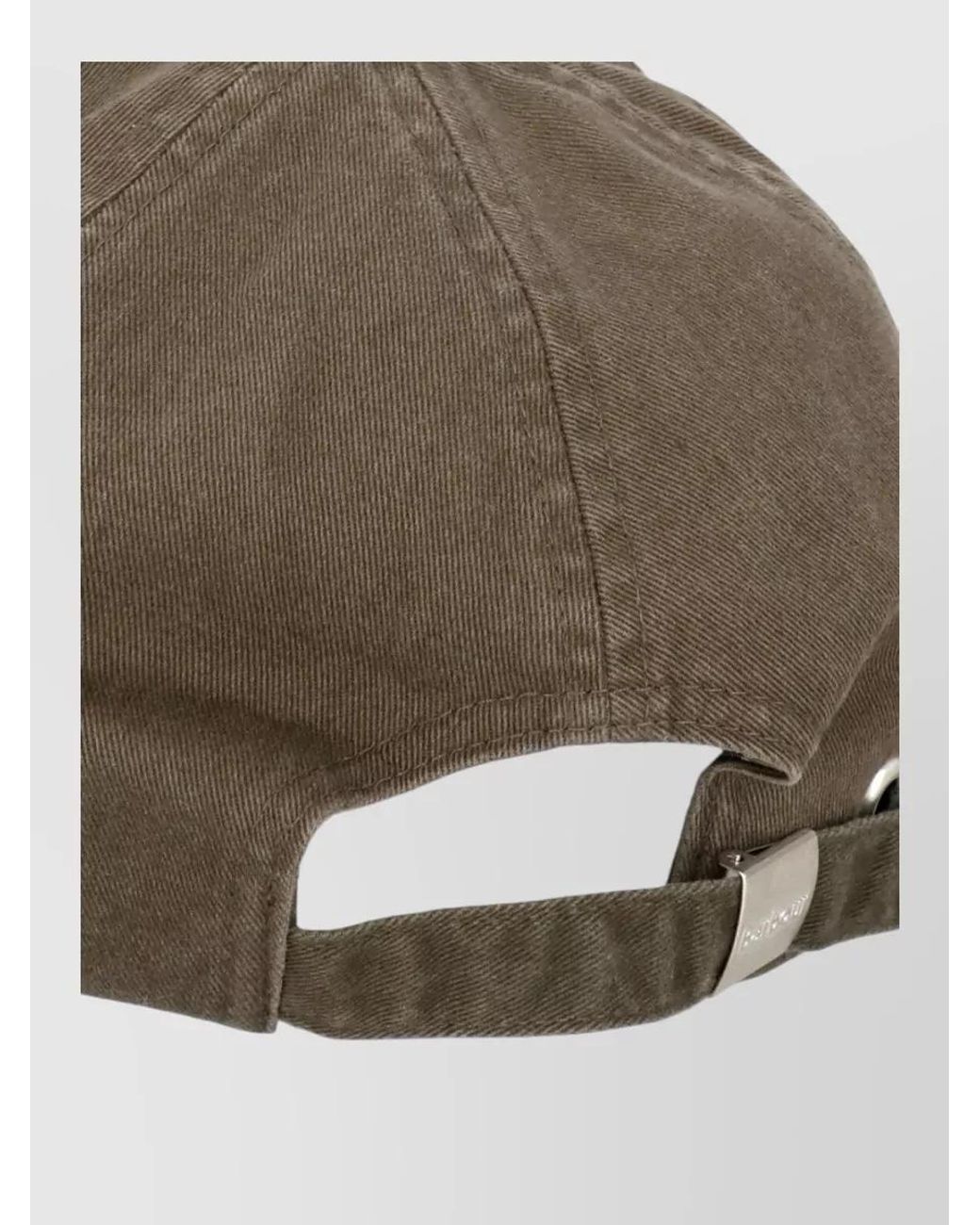 Barbour Cotton Baseball Hat Rigid Visor Design in Brown for Men | Lyst UK