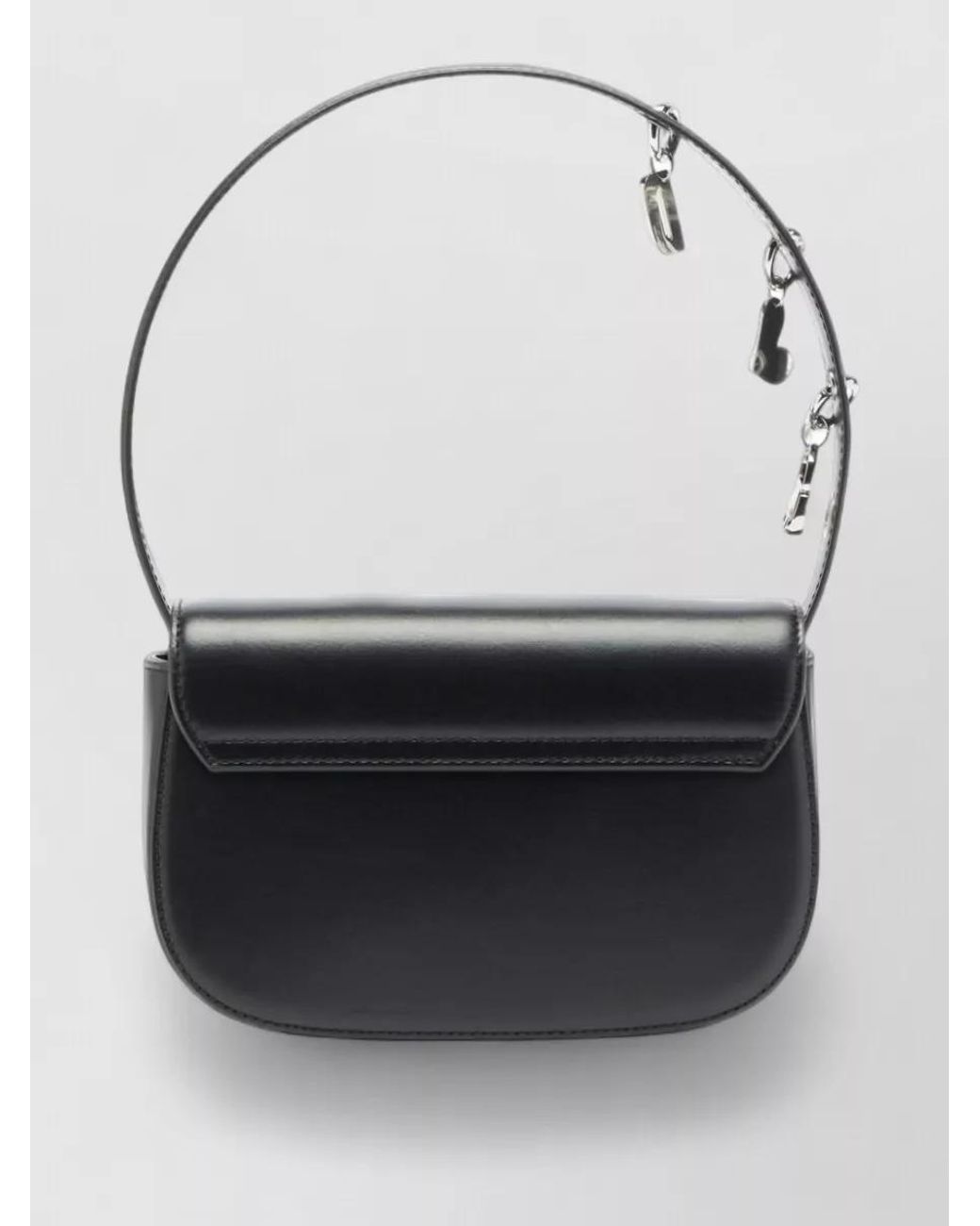 DIESEL Black 1Dr Leather Crossbody Bag