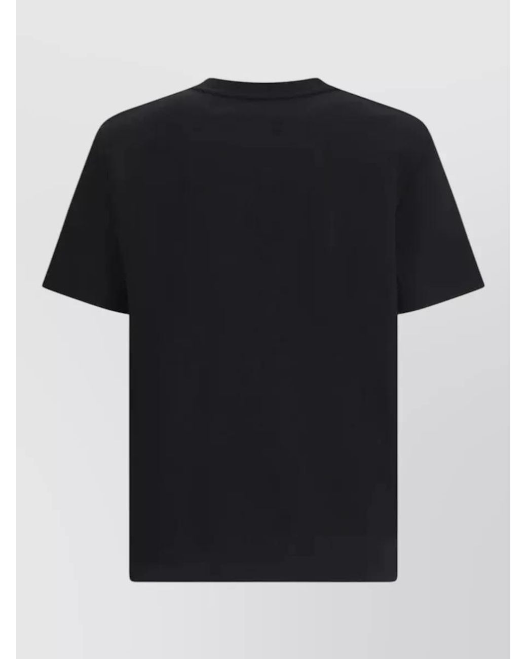 Balmain Black Logo Embroidered Short Sleeve T-Shirt
