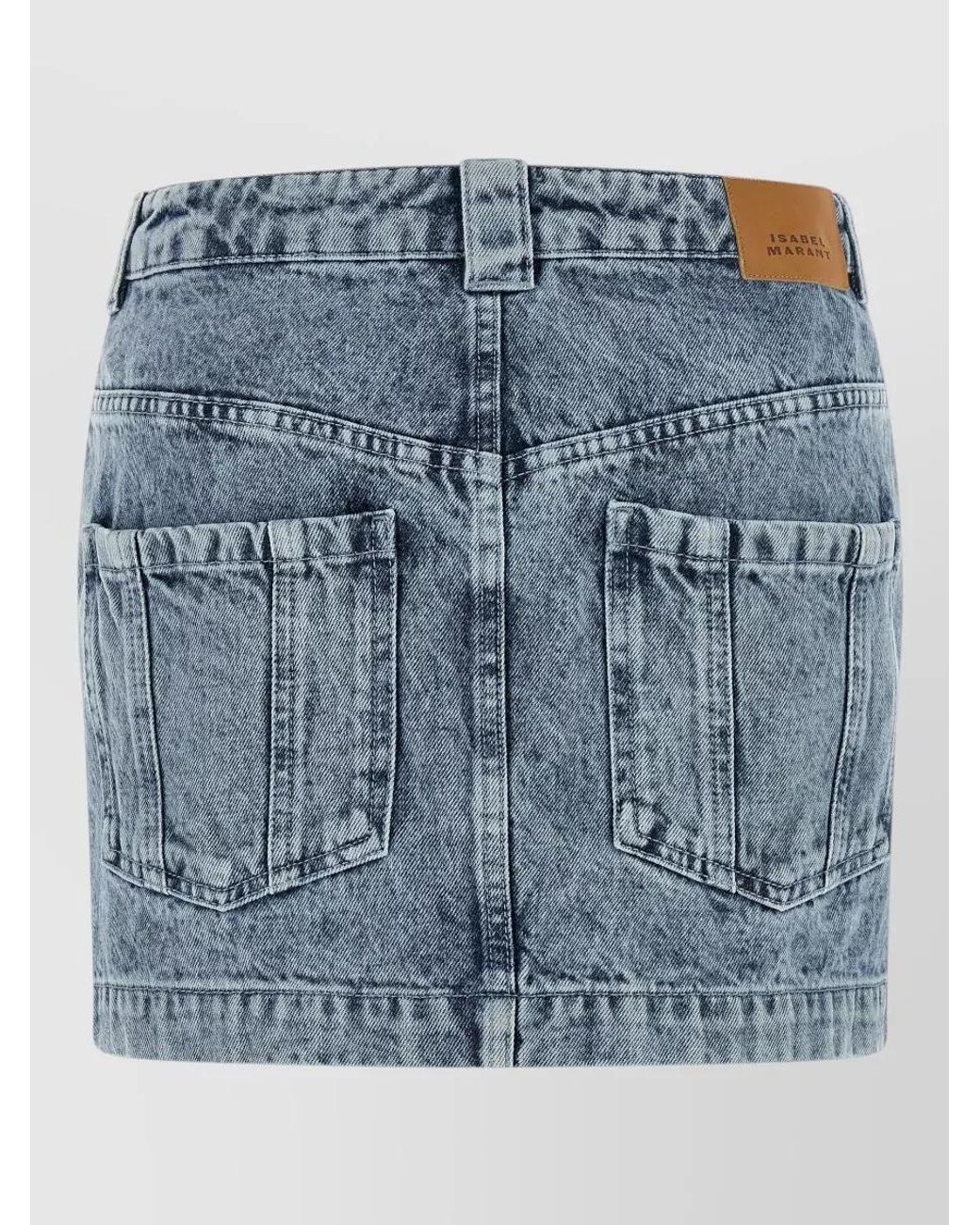 Isabel Marant Blue Denim Mini Skirt