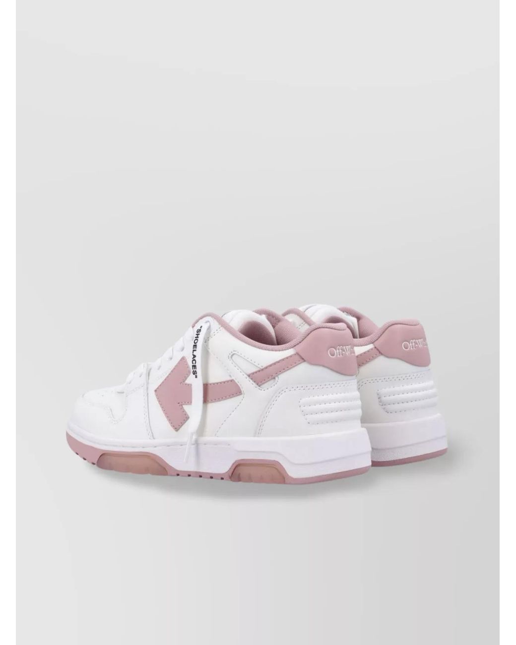 Off-White c/o Virgil Abloh White Leather Out Of Office Low-Top Sneakers