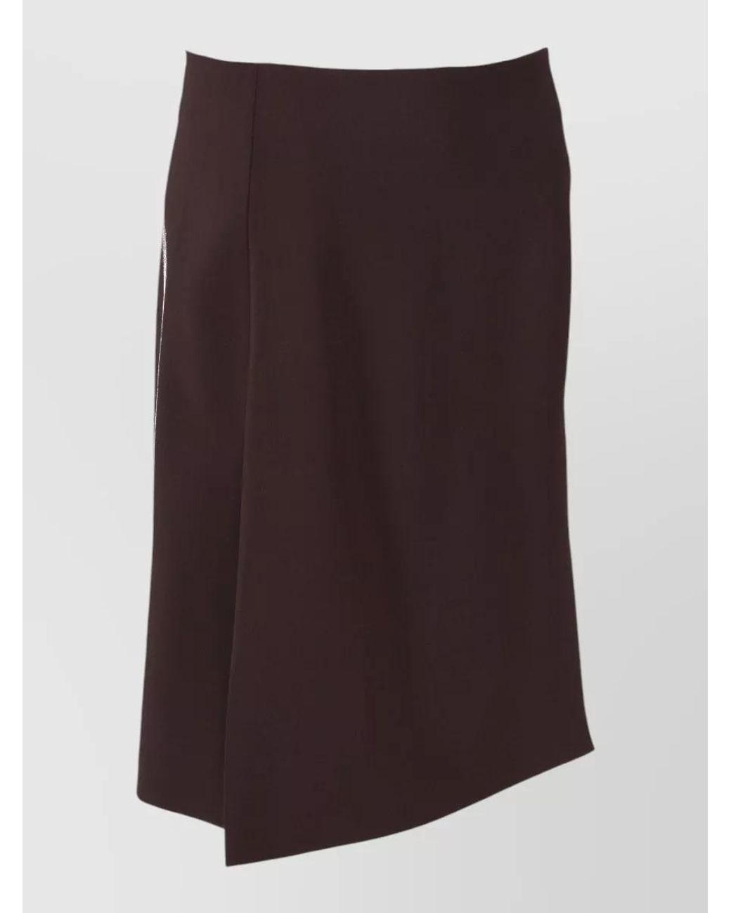 P.A.R.O.S.H. Purple Wool Asymmetric Skirt