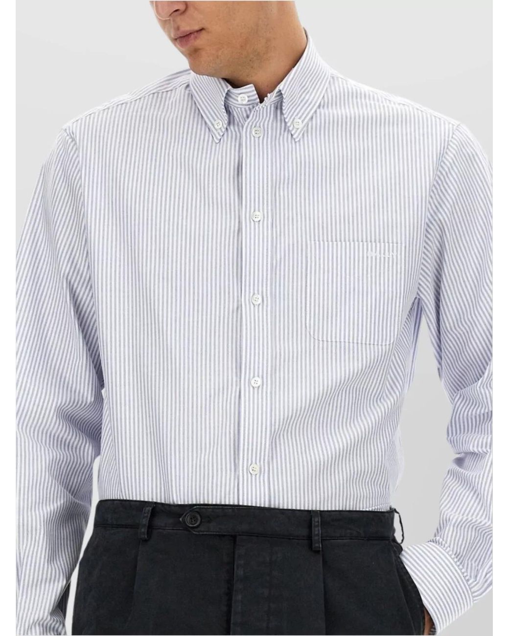 Bally White Cotton Regular-Fit Shirt for men