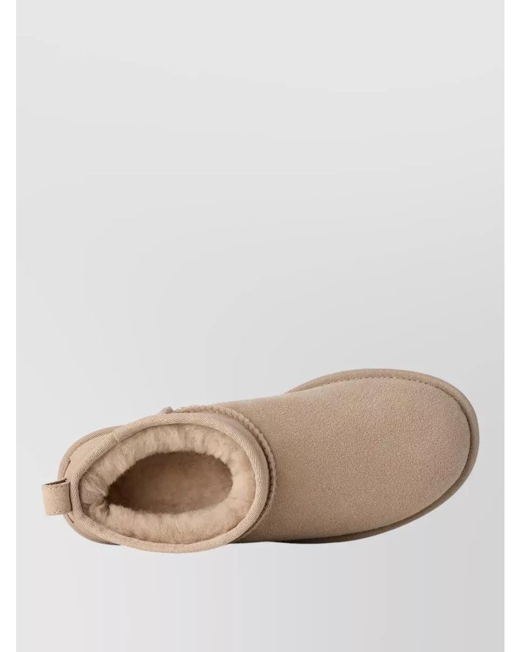 Ugg Natural Suede Shearling-Lined Ankle Boots