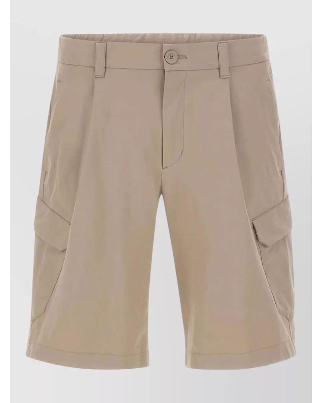 Herno Natural Cargo Bermuda Shorts for men