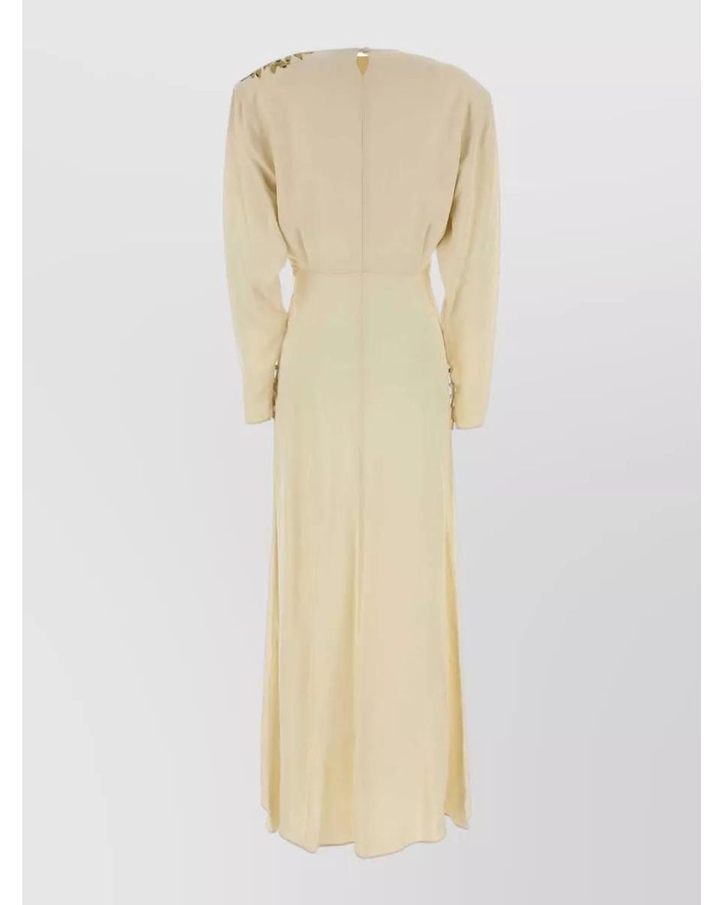 Isabel Marant Natural Crepe Maxi Dress