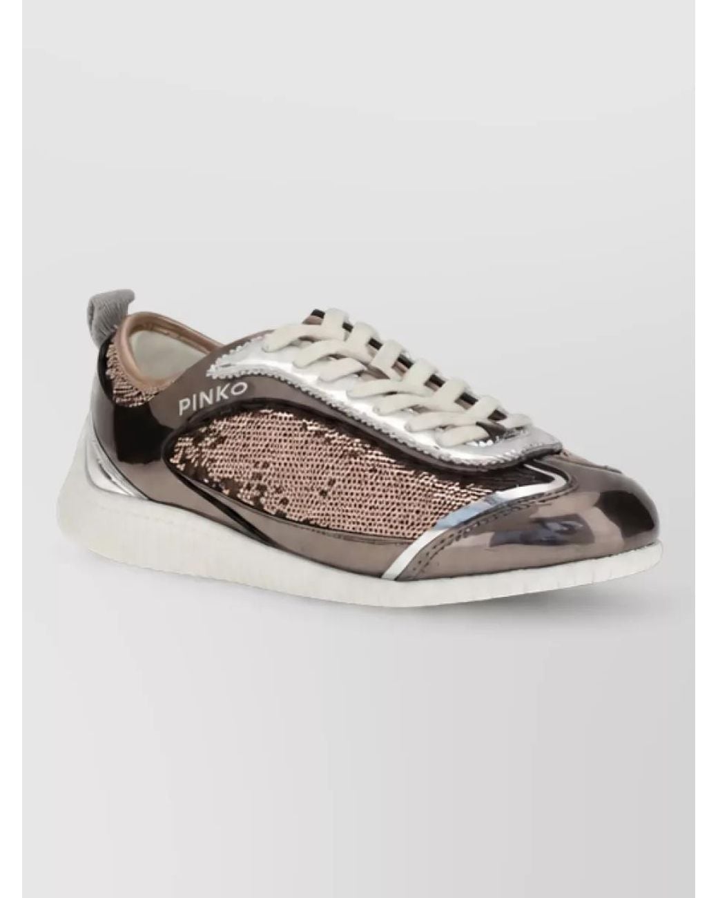 Pinko Multicolor Sequined Low-Top Sneakers