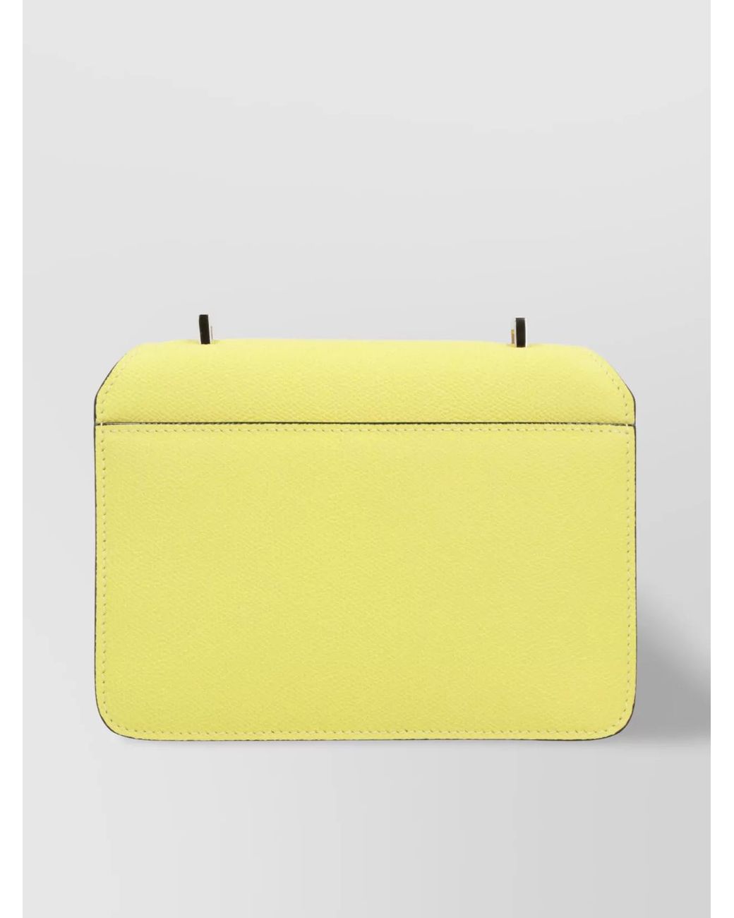 Valextra Yellow Mini Calf Leather Cross-Body Bag