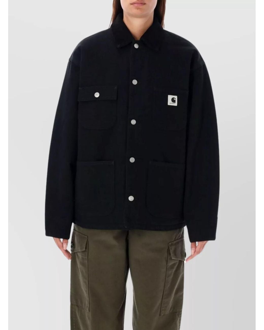 Carhartt Blue Organic Cotton Boxy Fitted Jacket