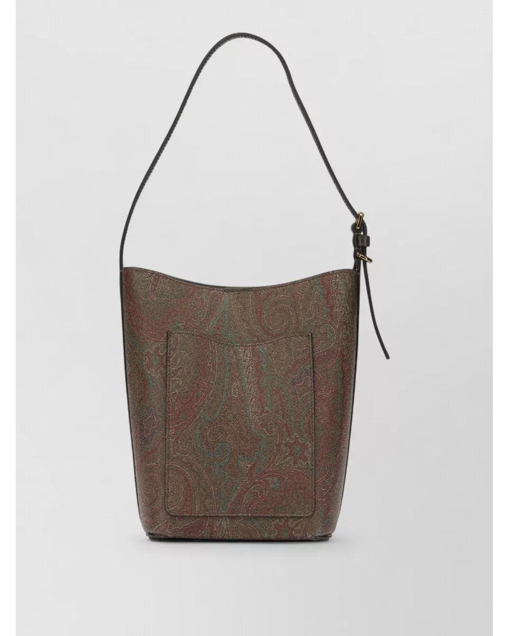 Etro White Essential Small Canvas Bucket Bag