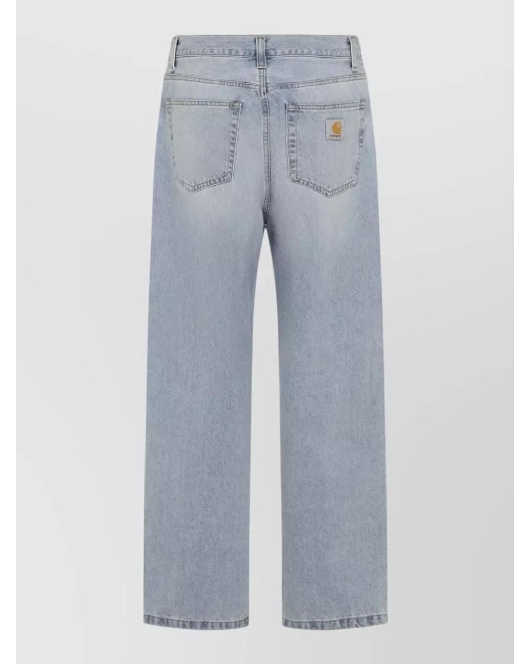 Carhartt Blue Denim Wide-Leg Jeans for men