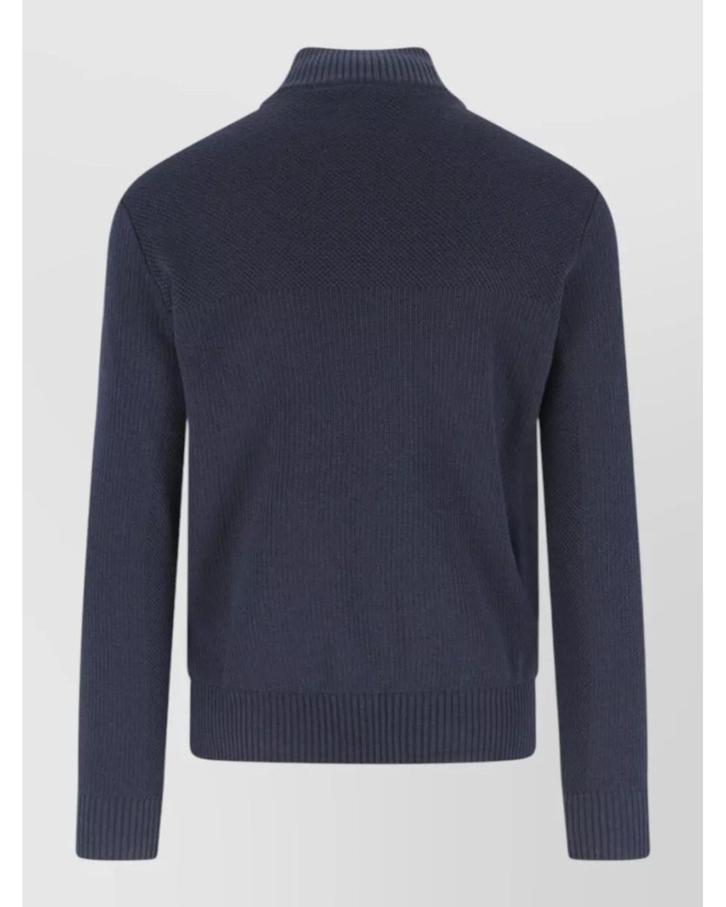 Canada Goose Blue Wool Quilted Zip-Up Jacket for men
