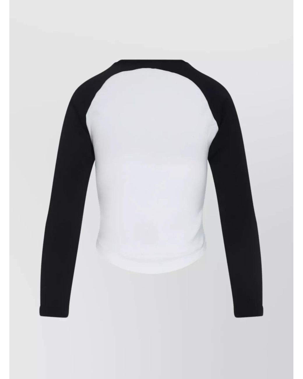 Courreges Black Cotton Logo-Print Long-Sleeve T-Shirt