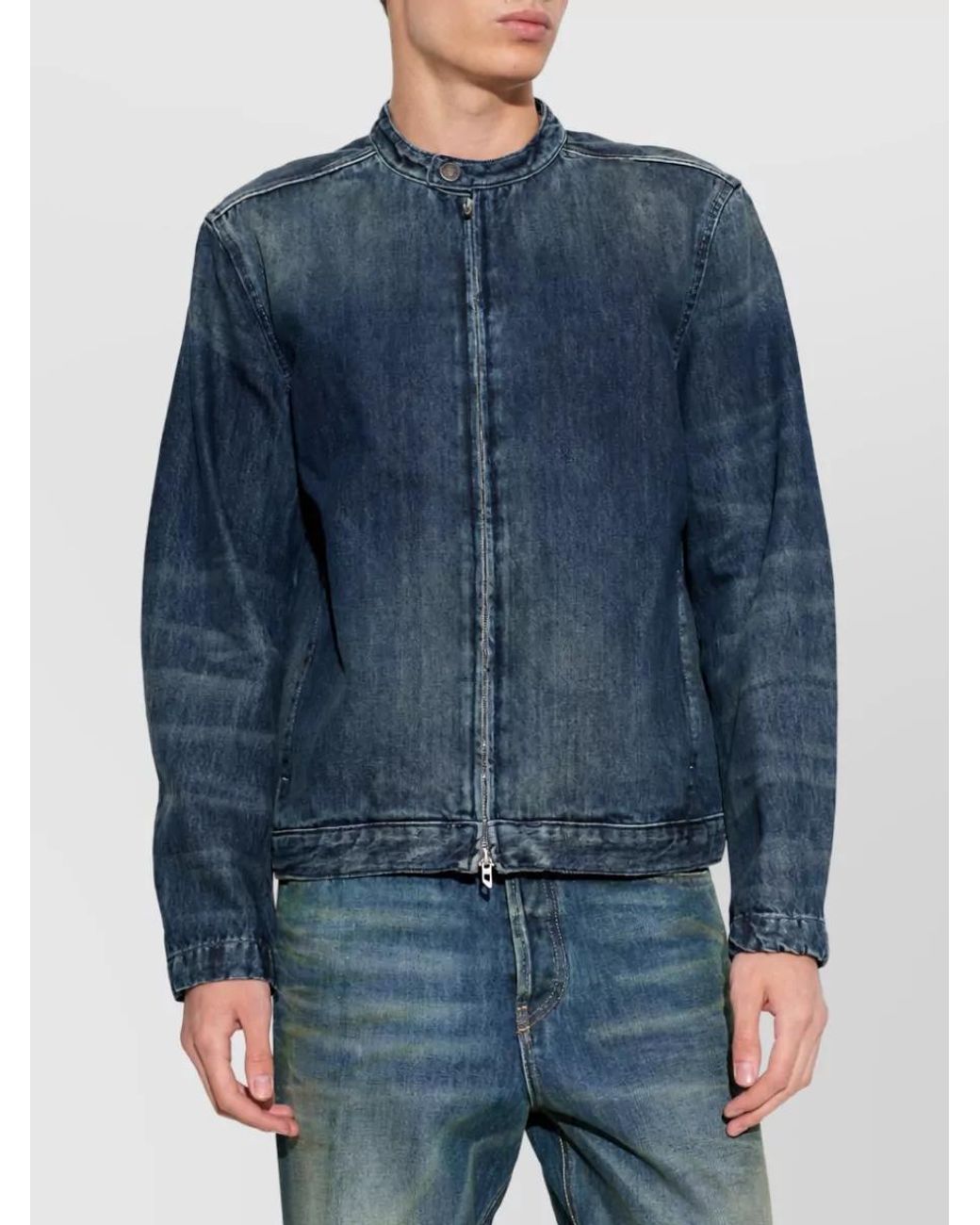 DIESEL Blue Denim Blazer for men