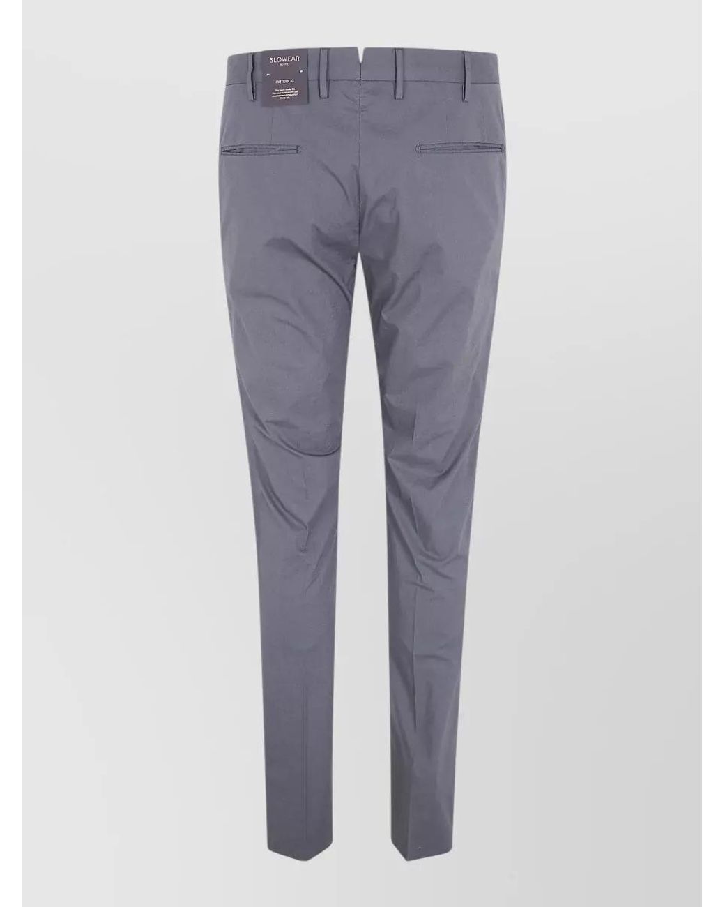 Incotex Gray Straight-Leg Chino Trousers for men