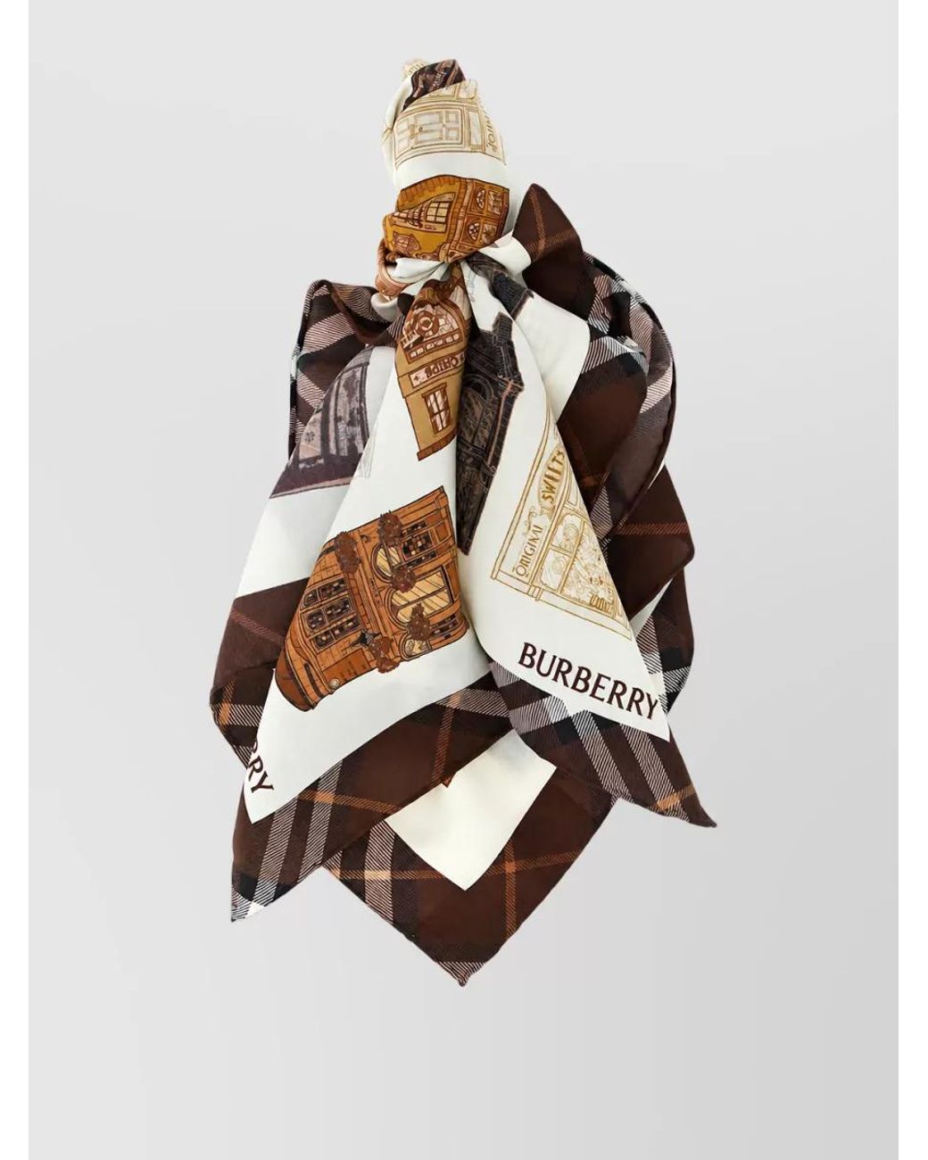 Burberry Multicolor Silk Scarf