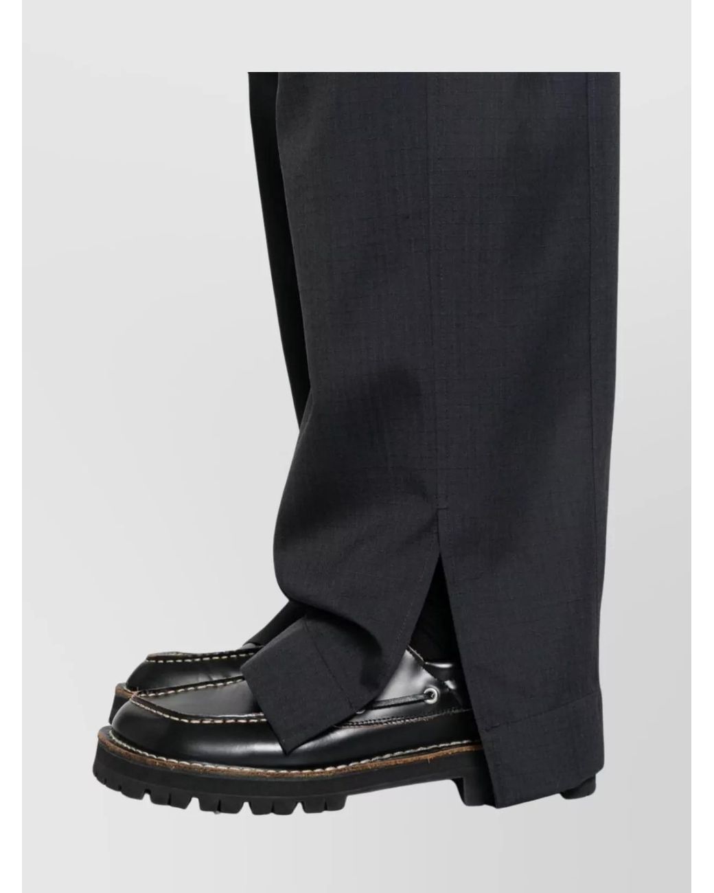 Jil Sander Blue Relaxed-Fit Wool Straight-Leg Trousers for men