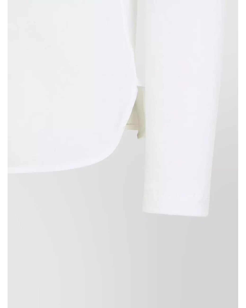 Peserico White Cotton Long-Sleeve Shirt
