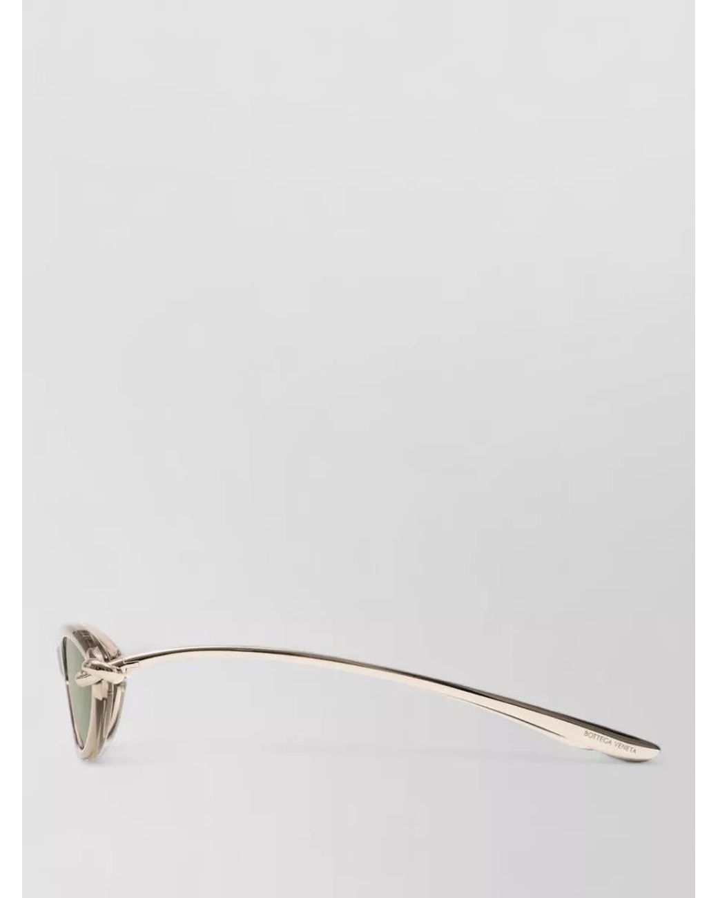Bottega Veneta Green Rectangle Sunglasses