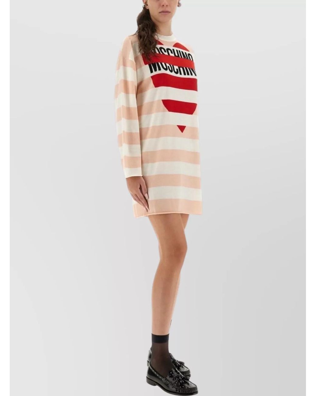 Moschino Red Wool Mini Dress