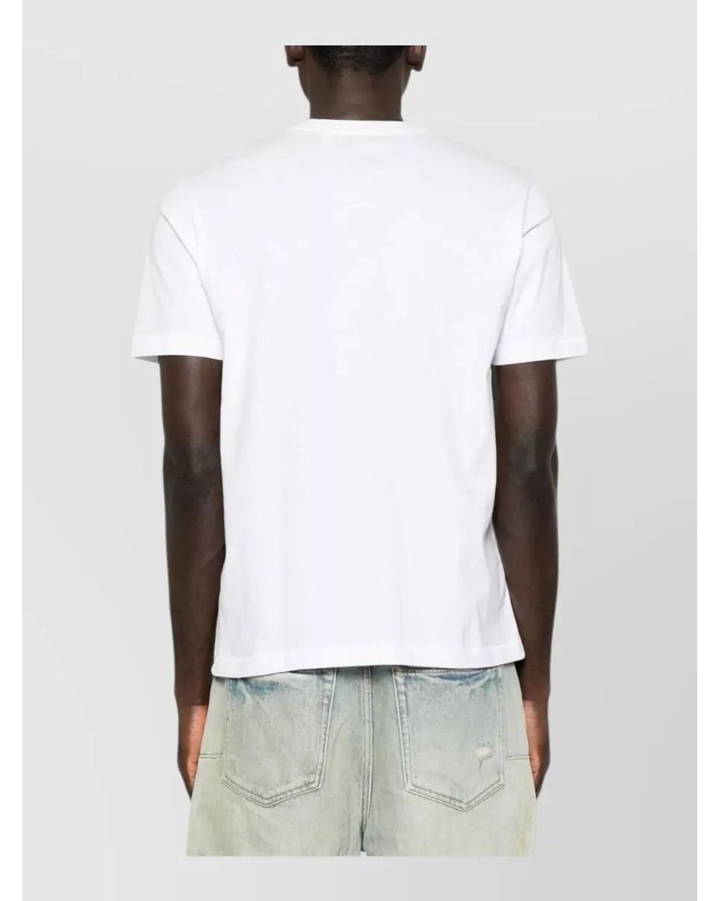 Off-White c/o Virgil Abloh White Cotton Logo Print Short-Sleeve T-Shirt for men