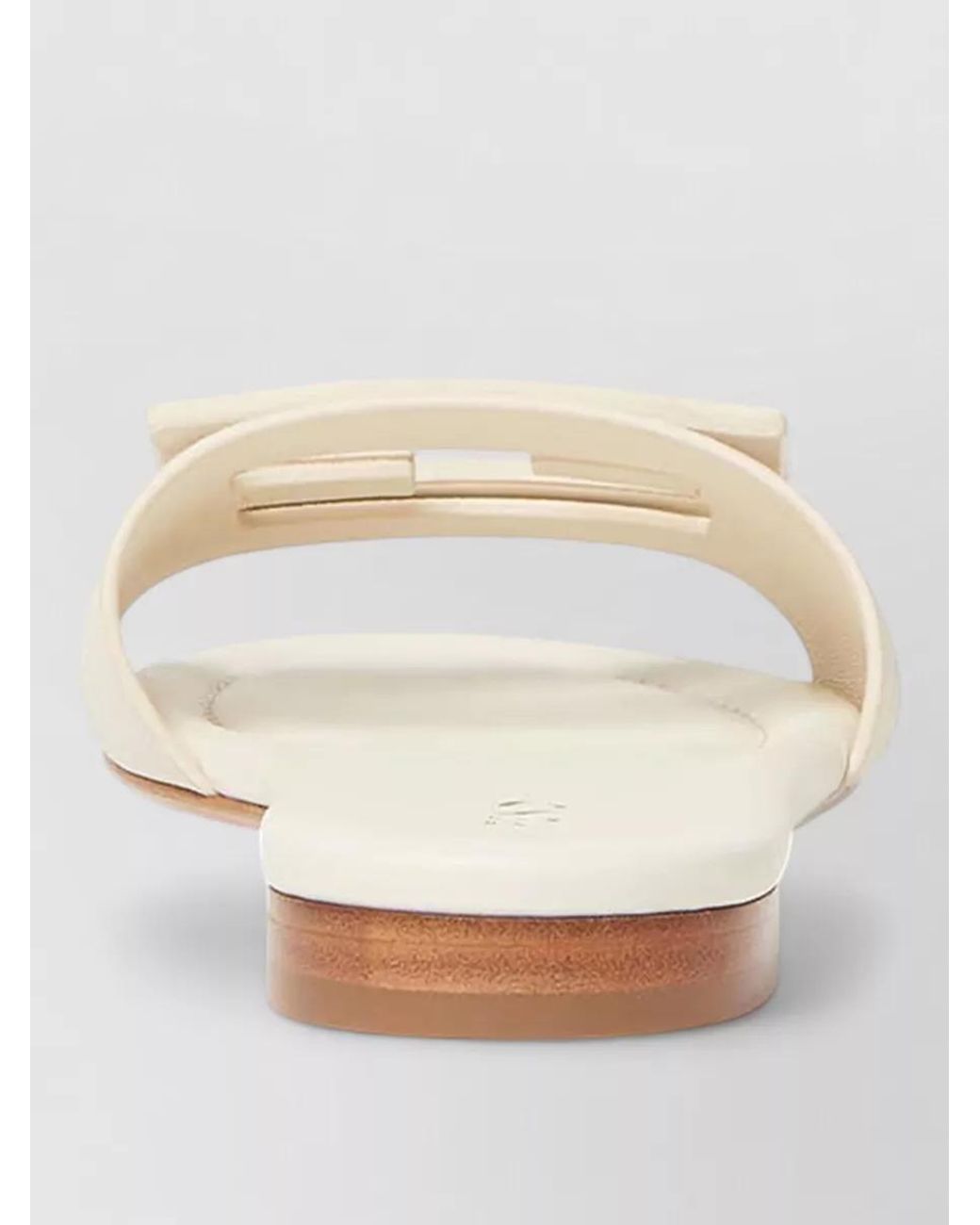 Fendi Natural Leather Slides