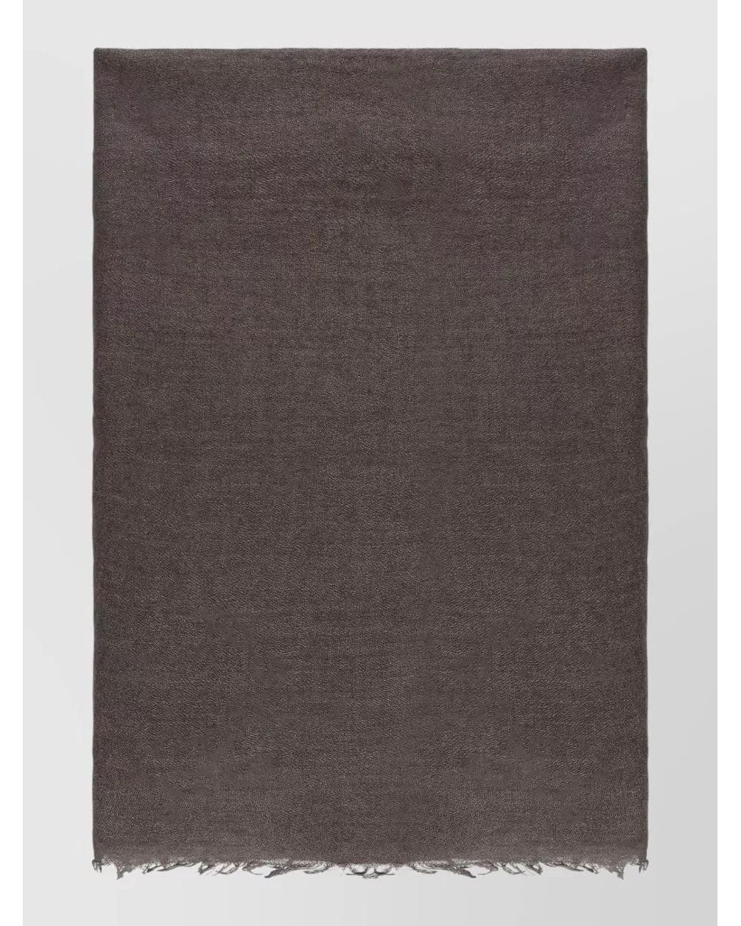 Rick Owens Brown Silk Wool Cashmere Scarf for men