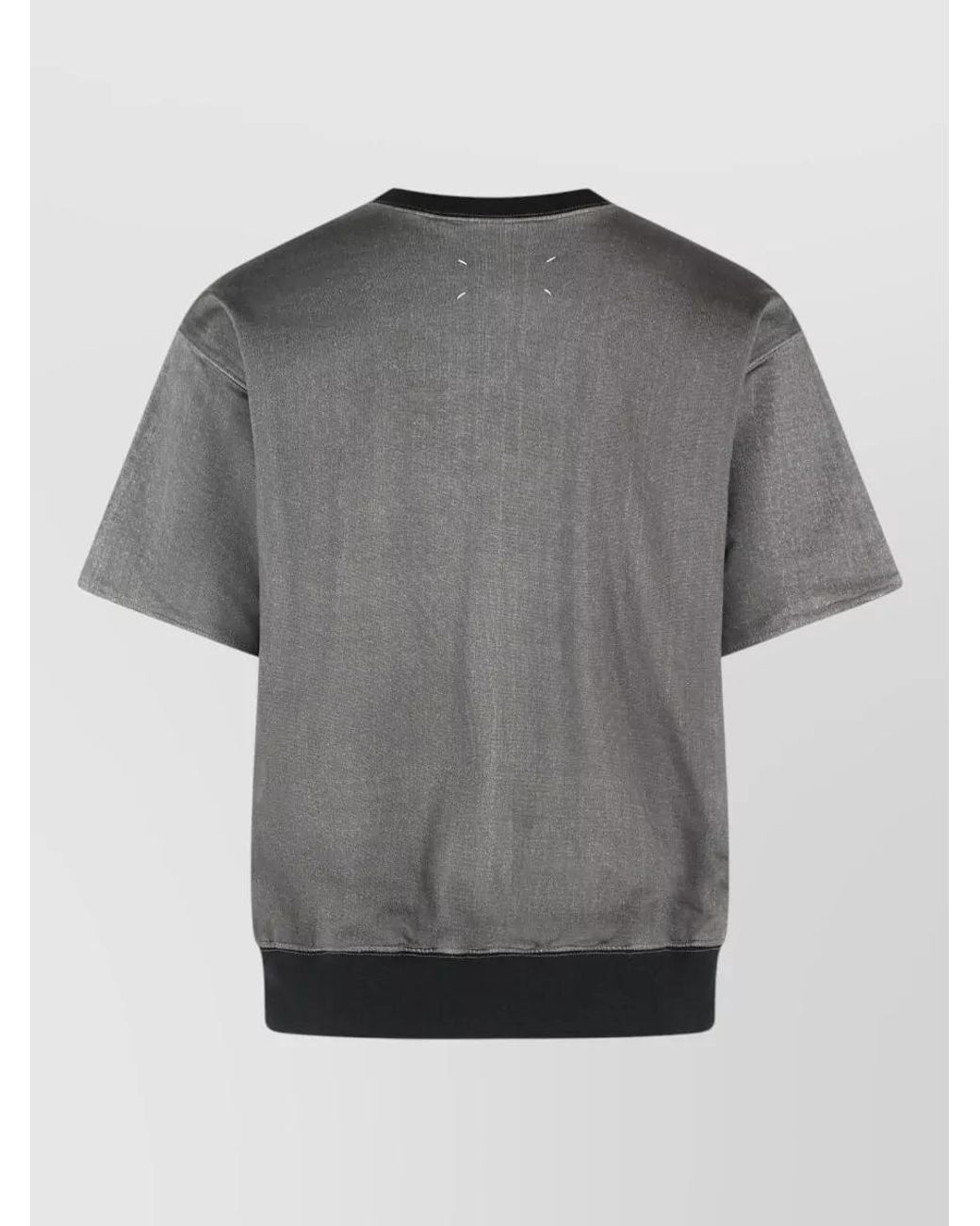 Maison Margiela Gray Logo-Print Short-Sleeve T-Shirt for men