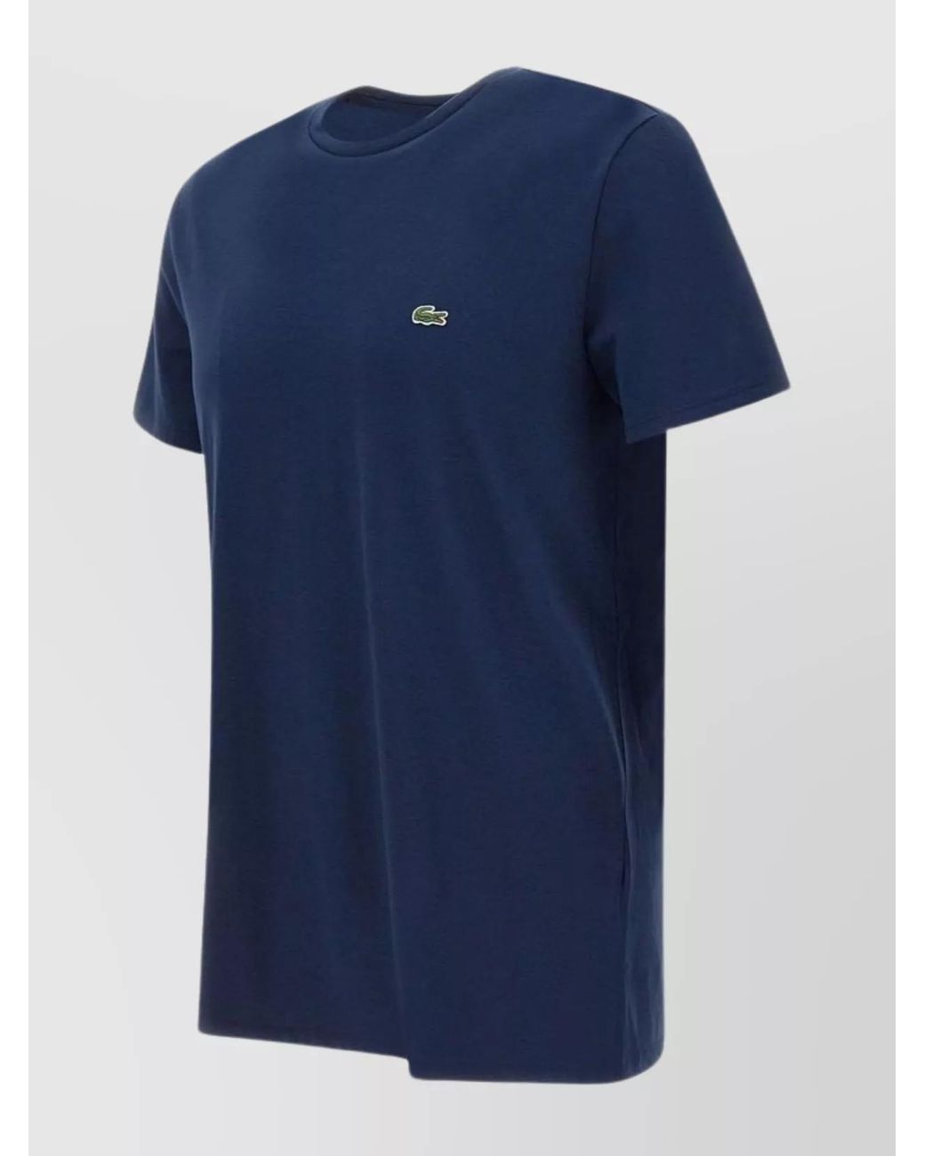 Lacoste Blue Regular-Fit Cotton Logo-Patch T-Shirt for men