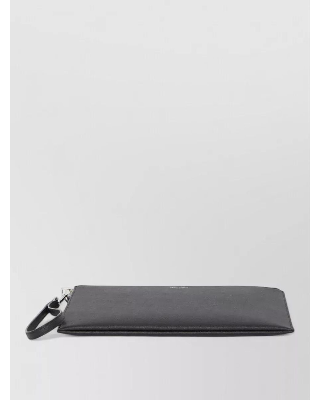 Saint Laurent Black Leather Clutch Bag for men