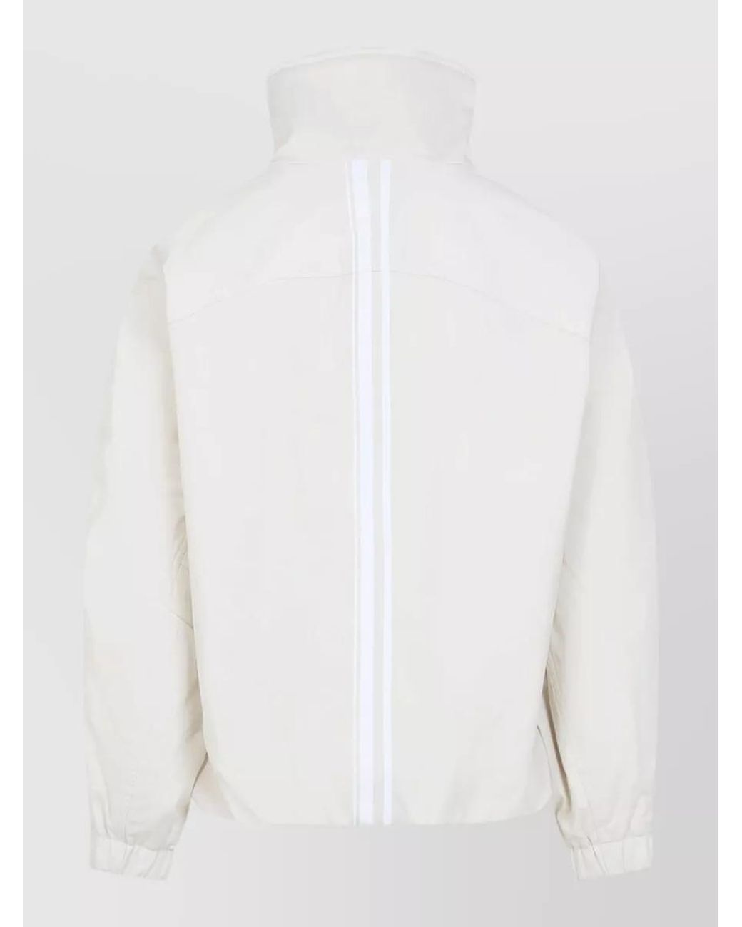 Mordecai White Ivory Stand Collar Sport Jacket for men
