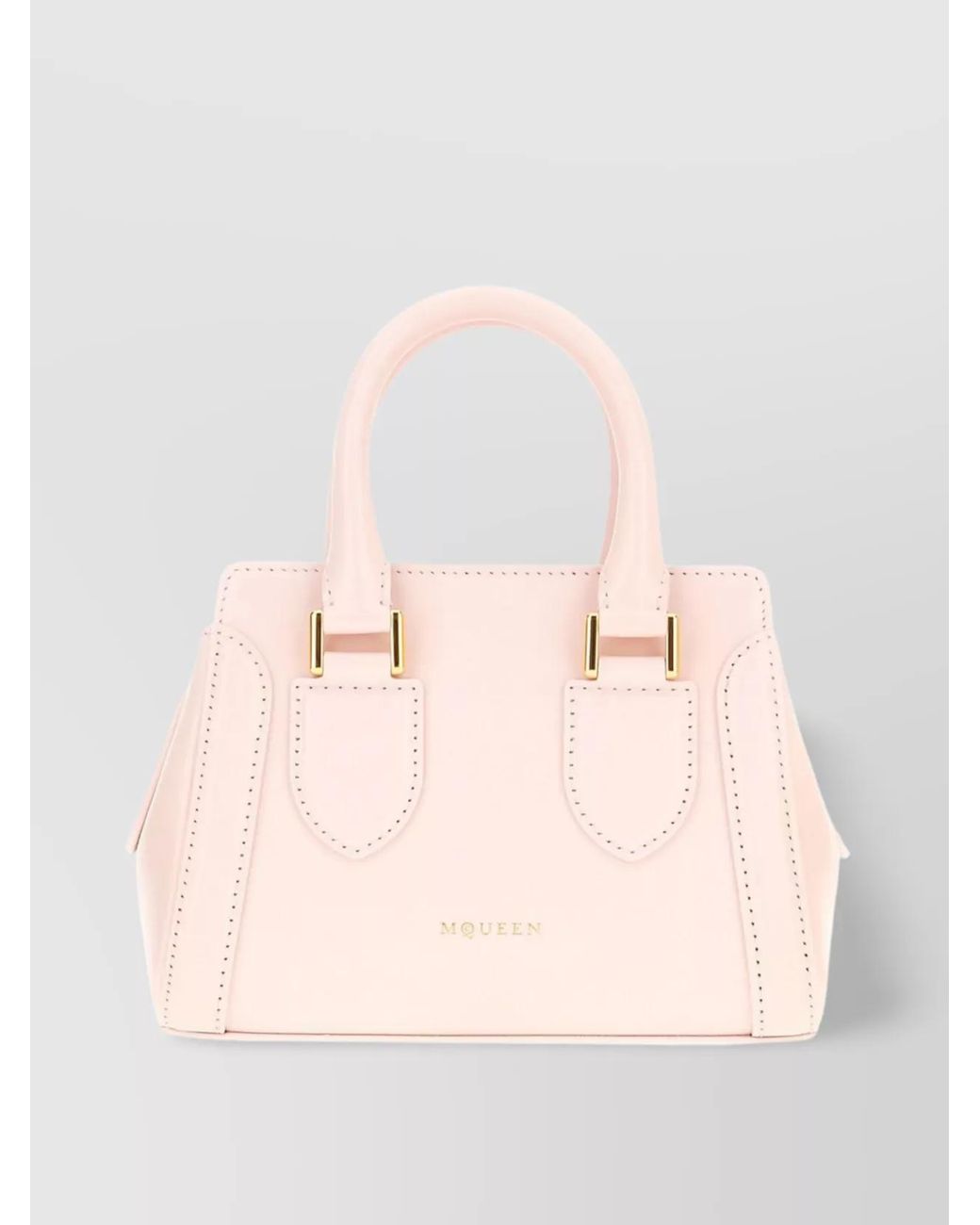 McQueen Pink The Tote Mini Leather Tote Bag