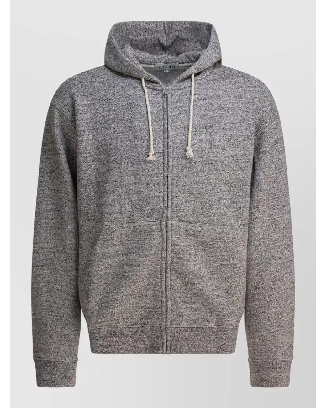 Alex Mill Gray Hooded Zipped Sweatshirt for men