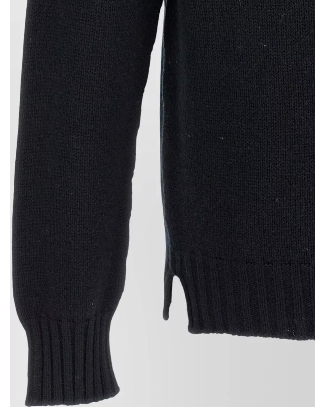 Ma'ry'ya Blue Wool Silk Cashmere Crew-Neck Sweater for men