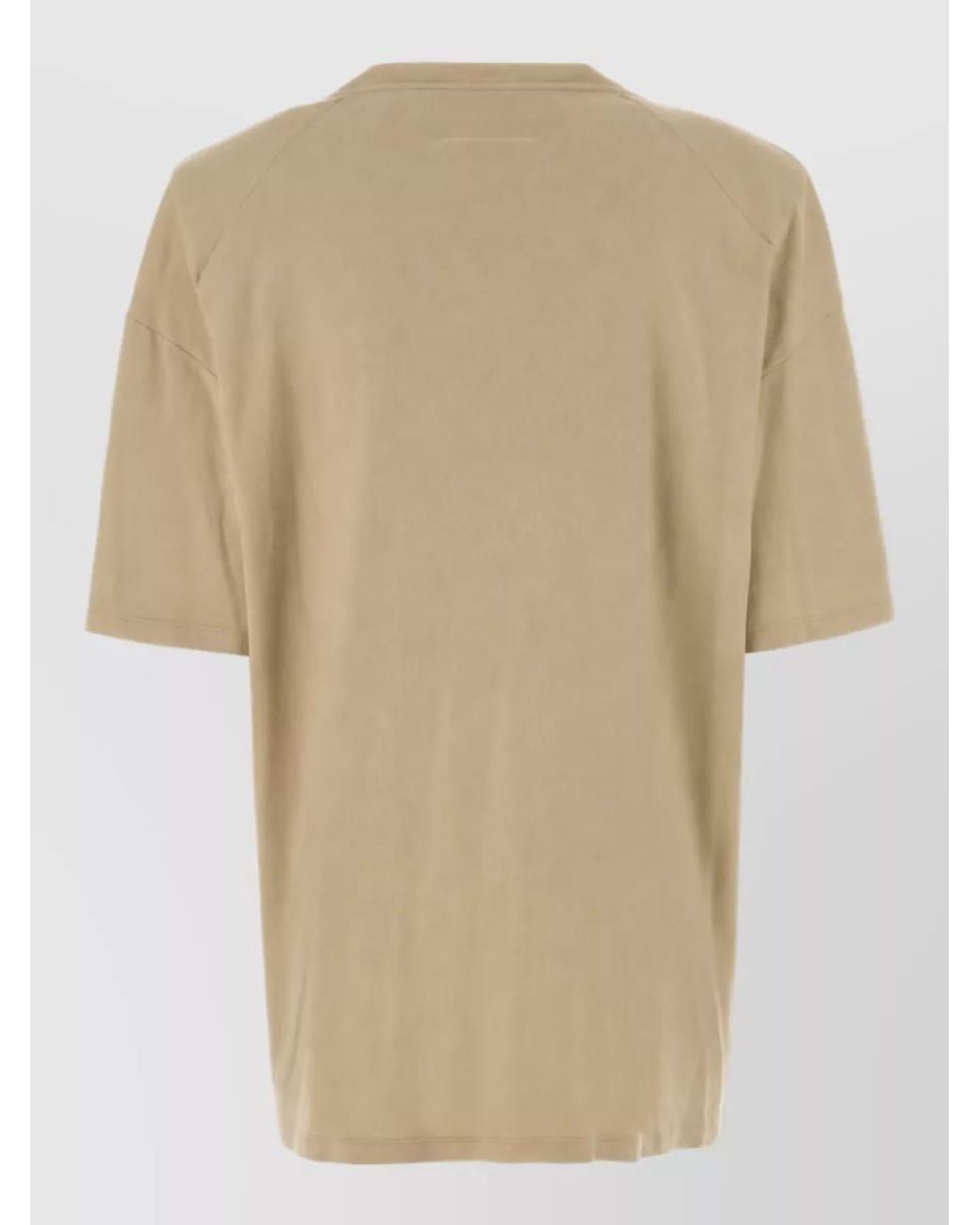 MM6 by Maison Margiela Natural Cotton Oversized T-Shirt