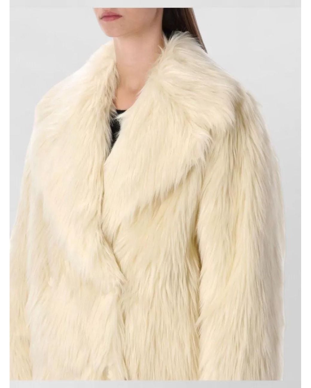 Stand Studio Natural Katalina Faux Fur Coat