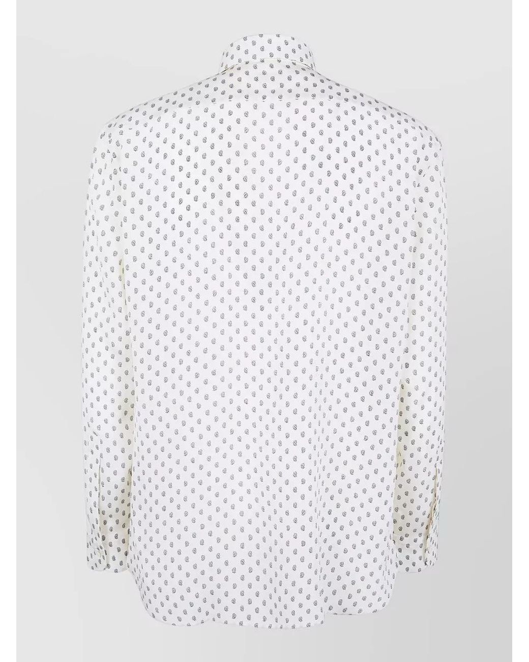 Tom Ford White Silk Paisley Print Shirt for men