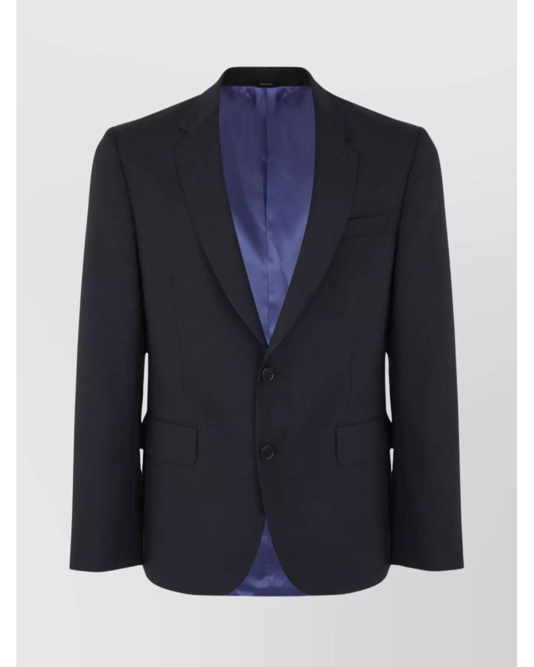 Paul Smith Blue Tailored-Fit Wool Mohair Jacket for men