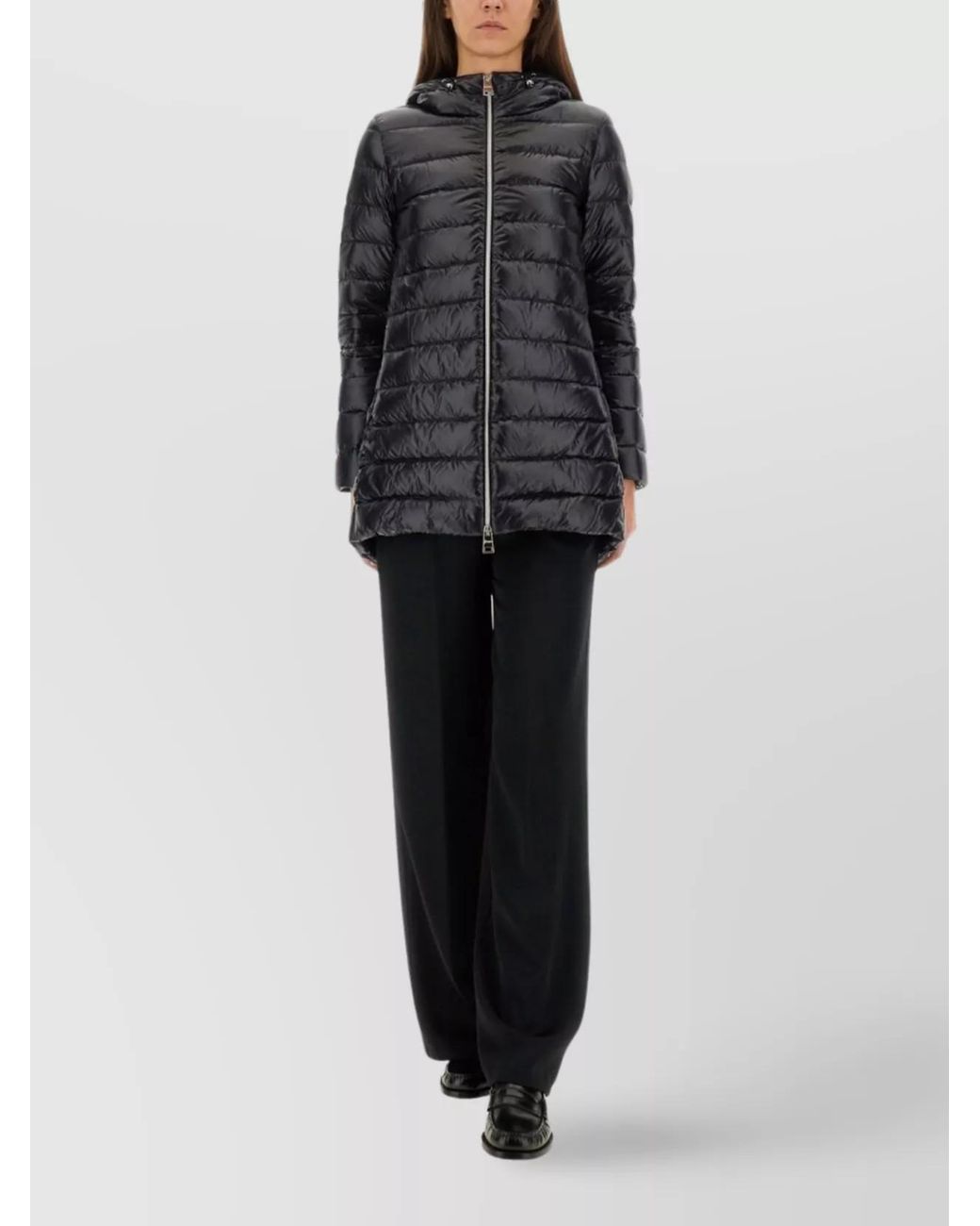 Herno Black Resort Wide-Leg Trousers
