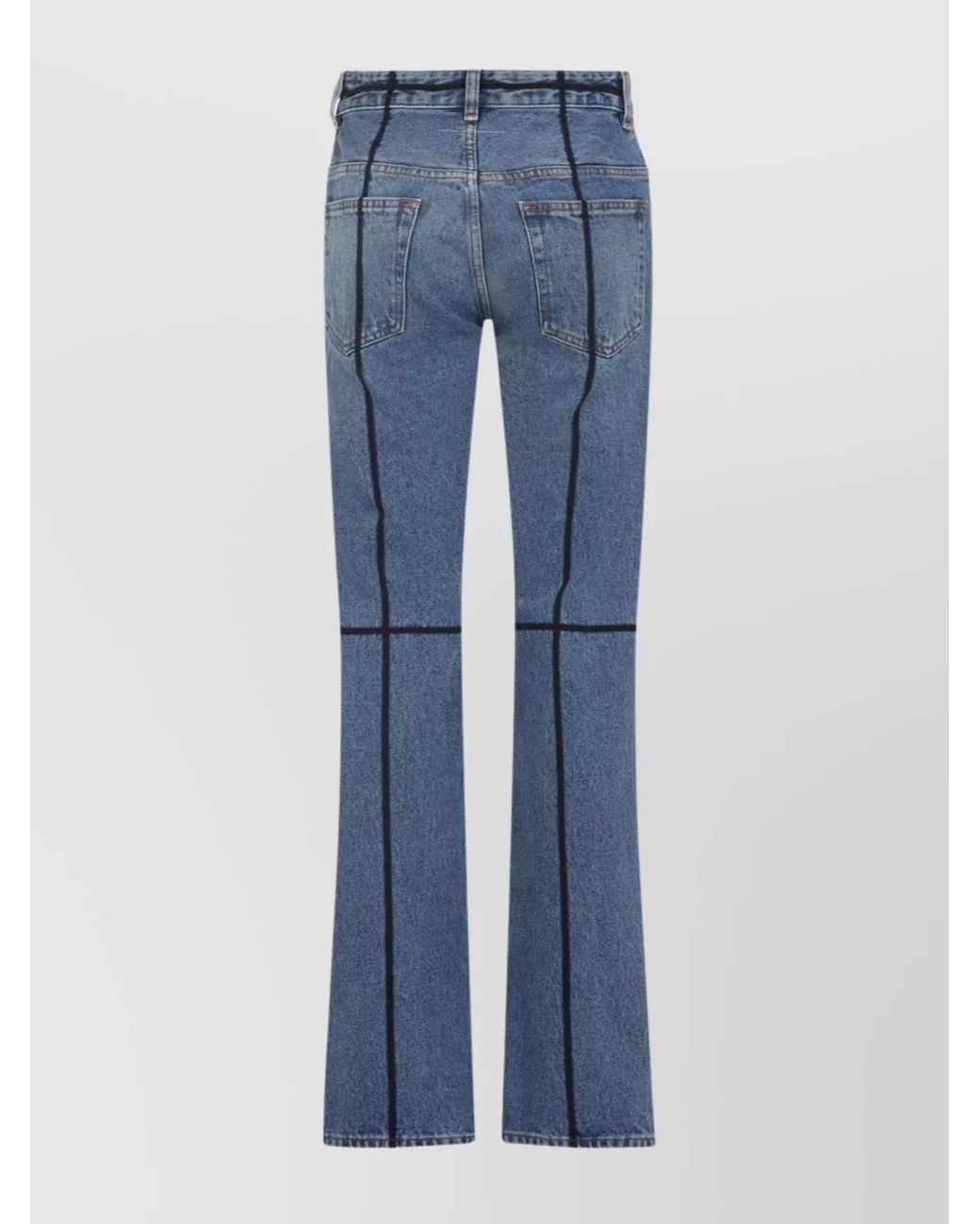 MM6 by Maison Margiela Blue Denim Straight-Leg Jeans