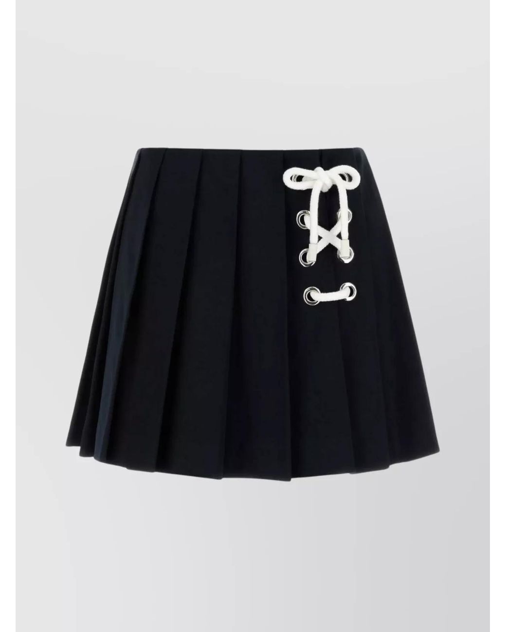 Prada Black Midnight Drill Mini Skirt