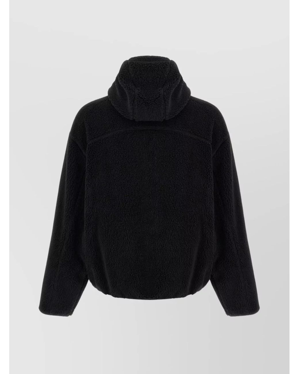 KENZO Black Fleece Zip-Up Hoodie for men