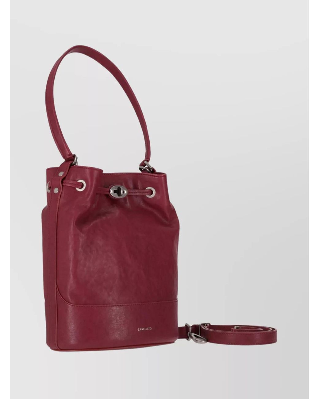 Zanellato Red Lambskin Shoulder Bag