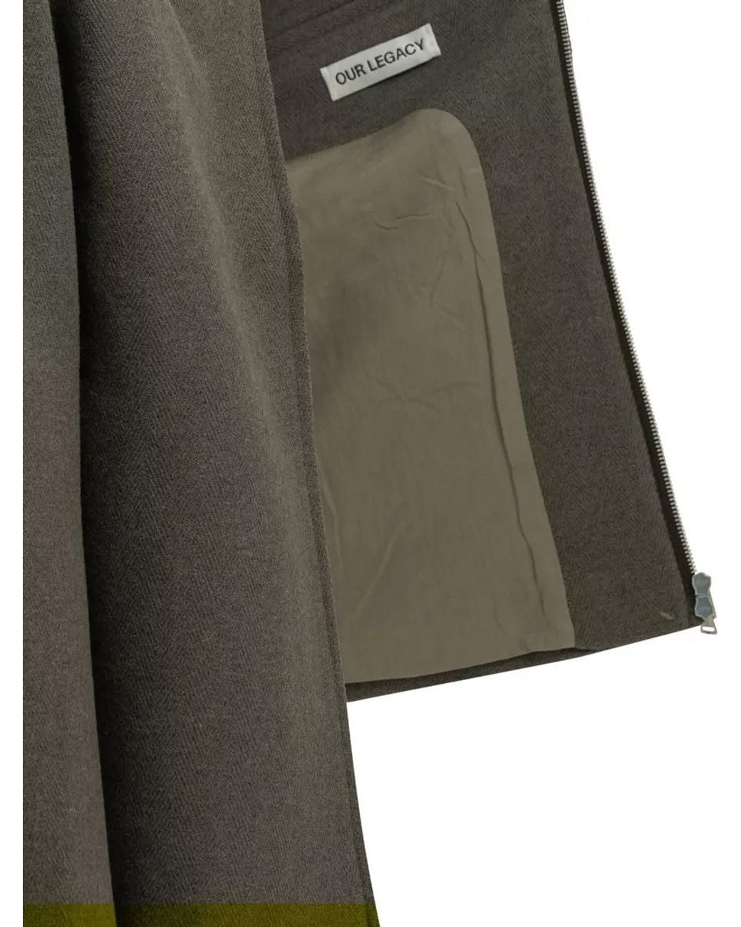 Our Legacy Gray Single Breasted Short Coat for men