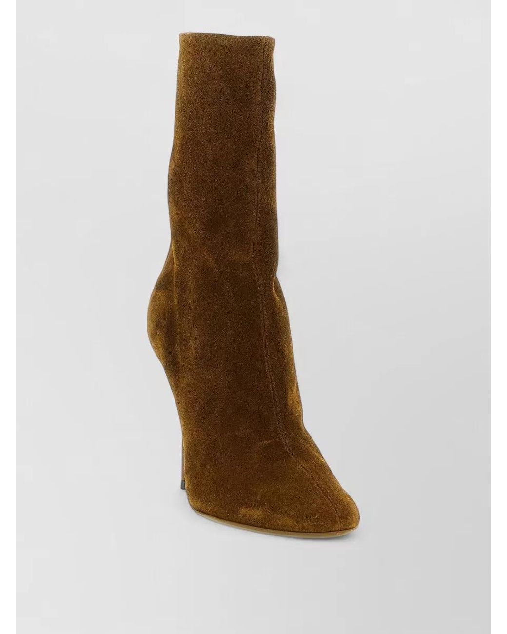 Paris Texas Brown Suede Ankle Boots