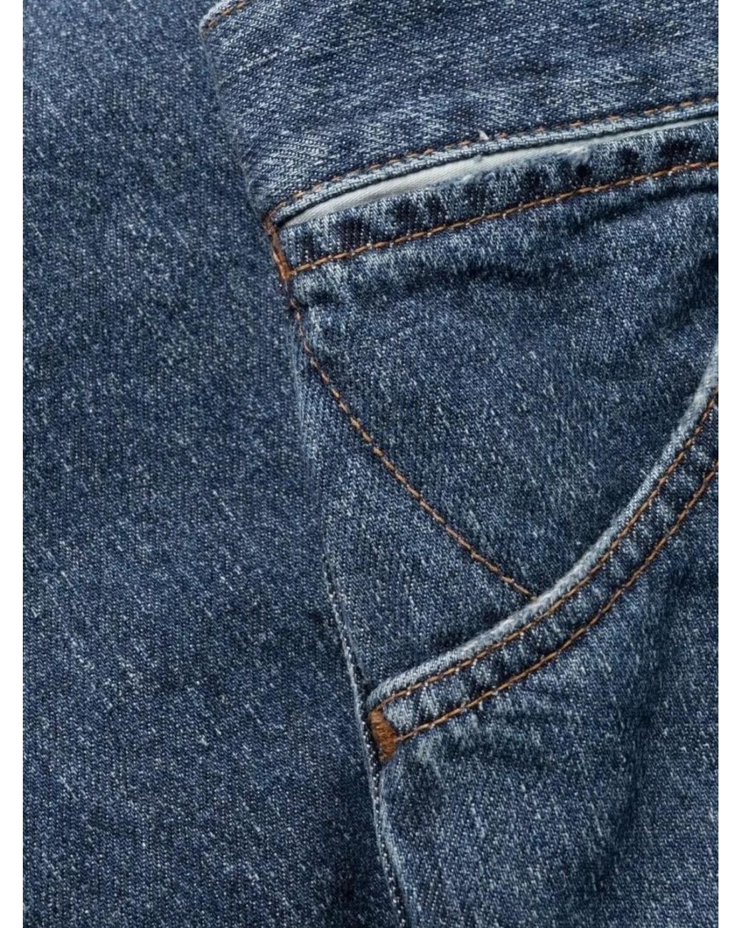 Chloé Blue Denim High-Rise Wide-Leg Trousers