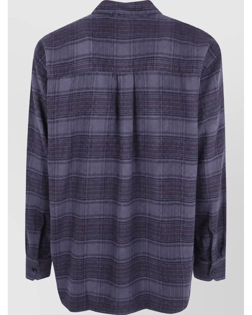 Our Legacy Blue Shirt Faded Nocturne Check "Above" for men